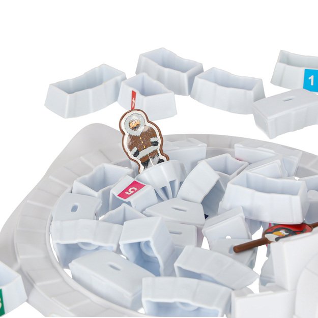 Įgūdžių žaidimas statyti iglu pingvinus