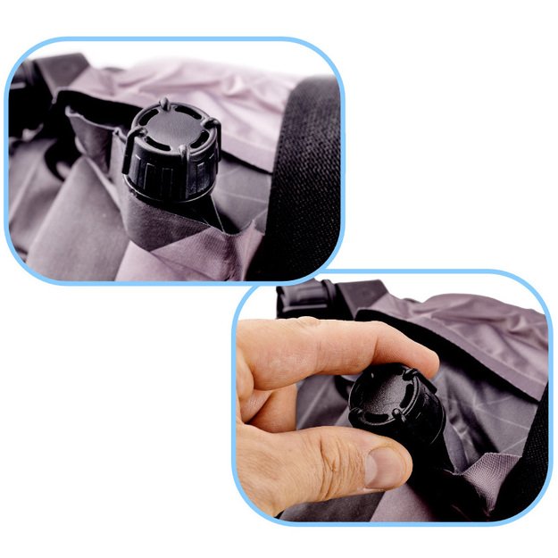 Pripučiamas čiužinys automobilinė lova 180x120cm juodas