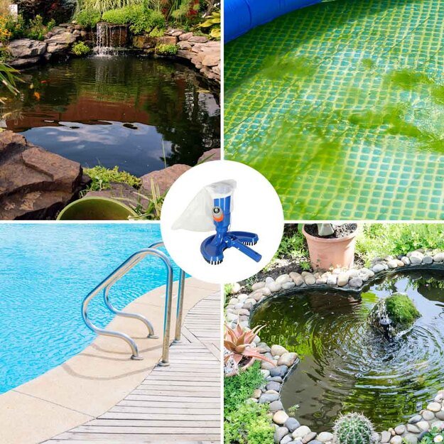 Baseino dulkių siurblio tvenkinio dugno valymo rinkinys su daugkartinio naudojimo mai&scaron;eliu