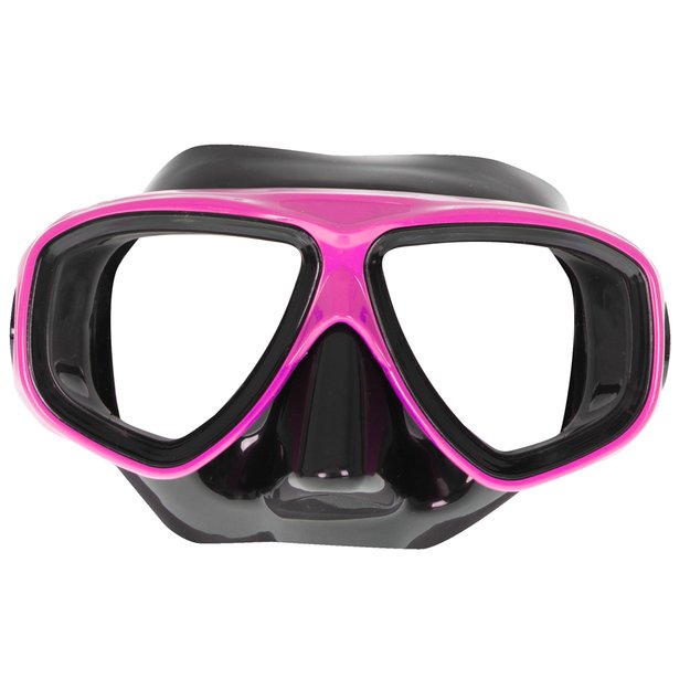Nardymo kaukė plaukimo akiniai rožinės spalvos