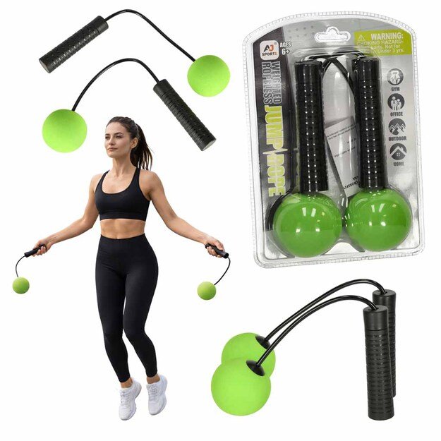 Akumuliatorinis &scaron;okinėjimo lynas nemokamai crossfit kardio fitneso treniruotė su kamuoliais