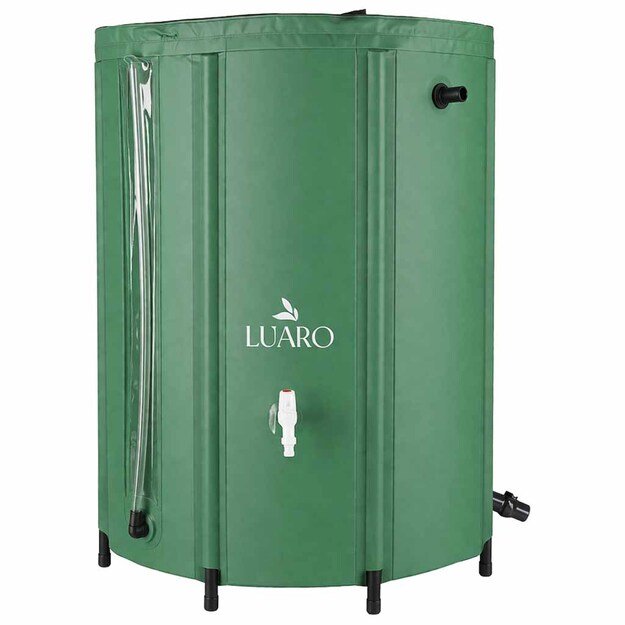 Lietaus vandens rezervuaras su čiaupu Lietaus vandens statinė sulankstoma 500 litrų