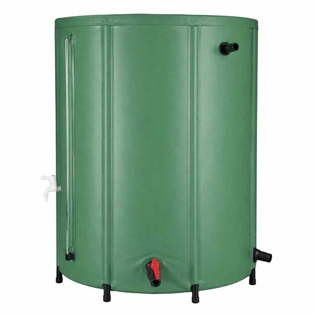 Lietaus vandens rezervuaras su čiaupu Lietaus vandens statinė sulankstoma 500 litrų