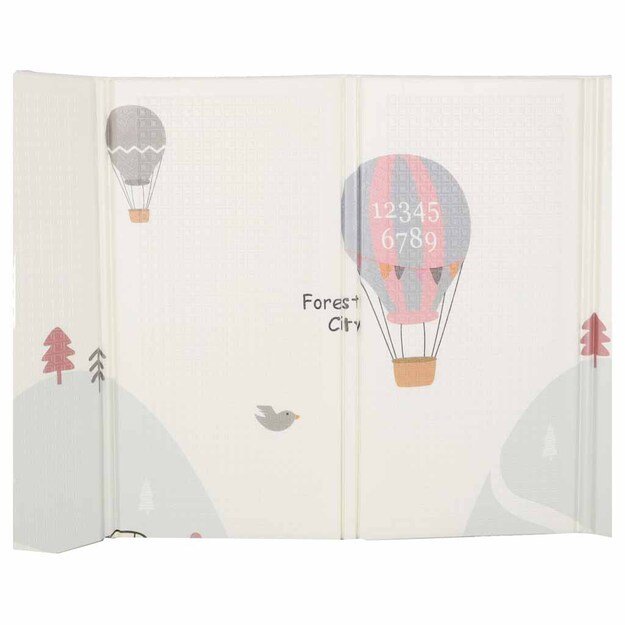 &Scaron;vietimo putplasčio kilimėlis dvipusis sulankstomas 150x200cm balionai gatvė