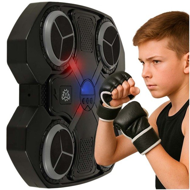 Boksininkų skydas sieninis treniruoklis muzika  Bluetooth  LED USB 11