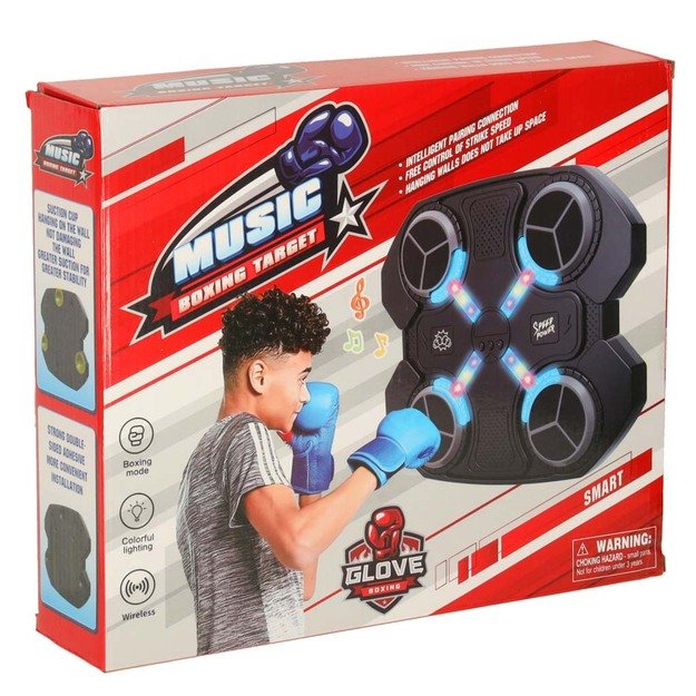 Boksininkų skydas sieninis treniruoklis muzika  Bluetooth  LED USB 10