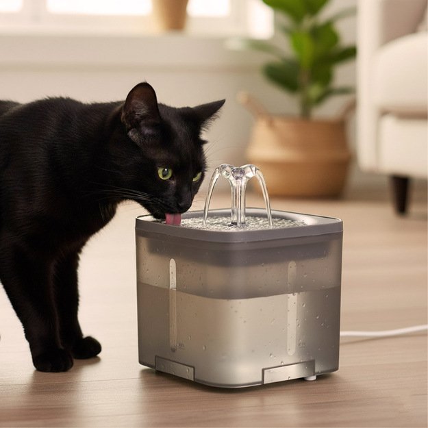 Geriamasis fontanas &scaron;uniui, katei, augintiniui, automatinis USB gertuvė 2l valymo filtras