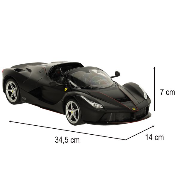Rastar 75800 Ferrari LaFerrari Aperta 1:14 nuotolinio valdymo automobilis juodas