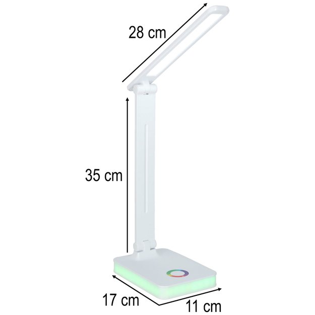 Stalinė LED lempa USB lietimui jautrus ap&scaron;viestos RGB &scaron;viesos valdymas