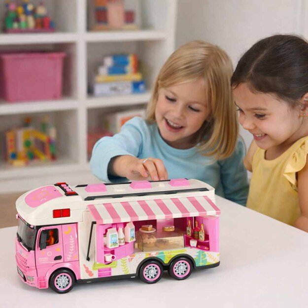 Nuotoliniu būdu valdomas kemperis Nuotoliniu būdu valdomas kemperis auto 2,4 GHz garsai žibintai aksesuarai rožinės spalvos