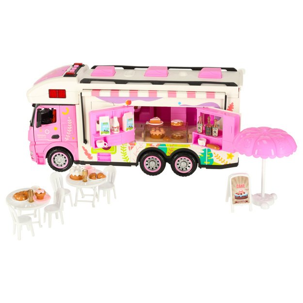 Nuotoliniu būdu valdomas kemperis Nuotoliniu būdu valdomas kemperis auto 2,4 GHz garsai žibintai aksesuarai rožinės spalvos