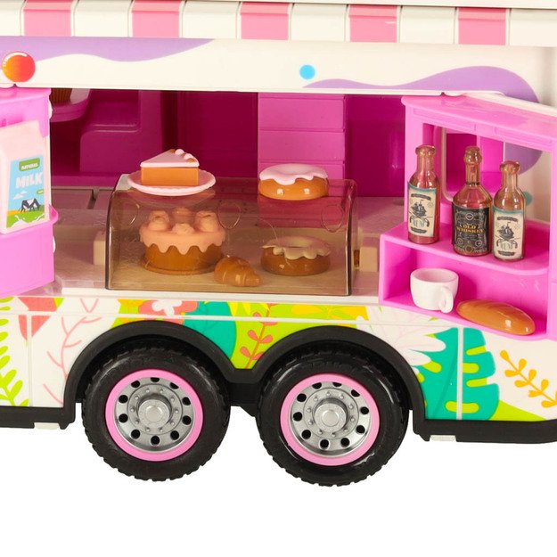 Nuotoliniu būdu valdomas kemperis Nuotoliniu būdu valdomas kemperis auto 2,4 GHz garsai žibintai aksesuarai rožinės spalvos