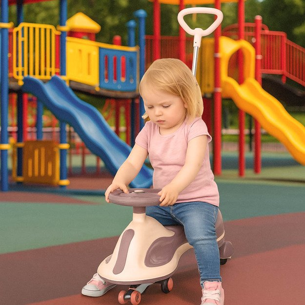 LED Swing FIX S2 gravitacinis paspirtukas su rankena violetinės spalvos ne daugiau kaip 100 kg