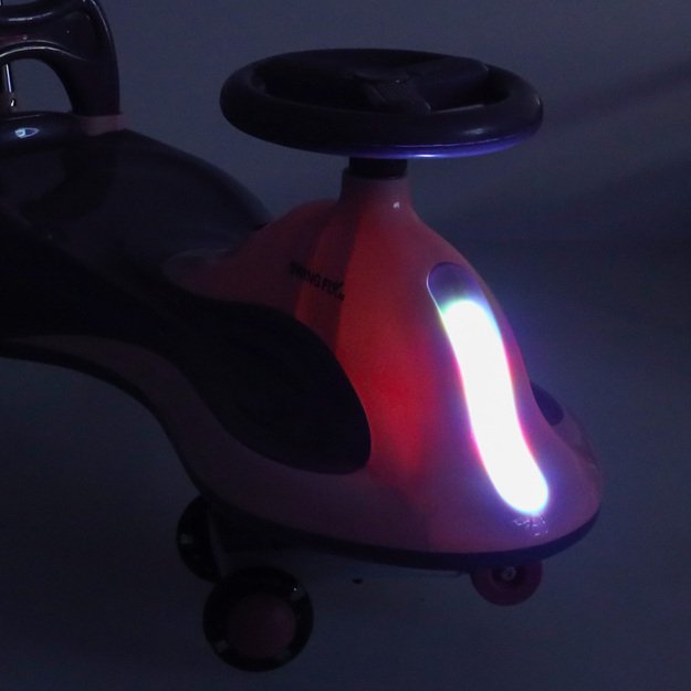 LED Swing FIX S2 gravitacinis paspirtukas su rankena violetinės spalvos ne daugiau kaip 100 kg