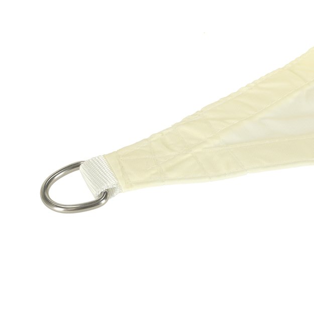 LUARO sodo terasos skėčiai nuo saulės 4x4x4 m trikampis smėlio spalvos