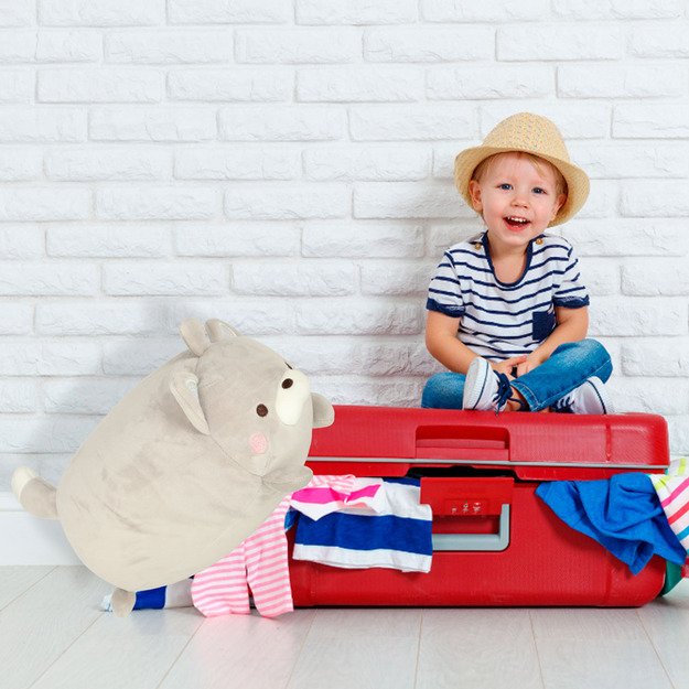 Kelioninė pagalvėlė 2in1 kaklo ritinėlis lėktuvui, automobiliui, talismanas, katė