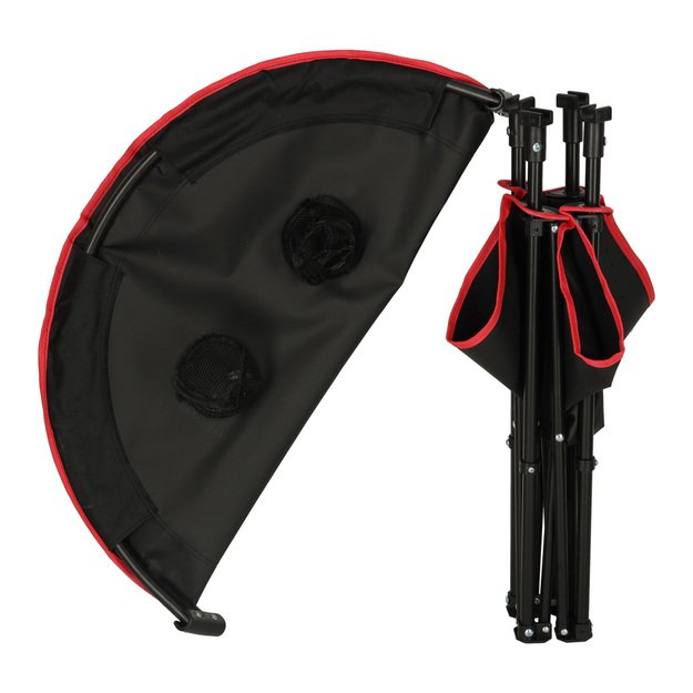 Kelioninis sulankstomas stalas su dangčiu juodas