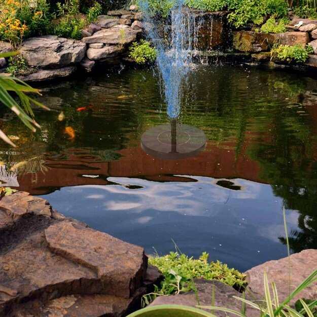 Saulės fontanas sodo tvenkinio tvenkinio plūduriuojantis siurblys sodui 16cm