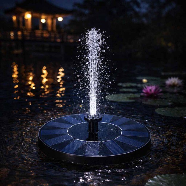 Saulės fontanas sodo tvenkinio tvenkinio plūduriuojantis siurblys sodui 16cm