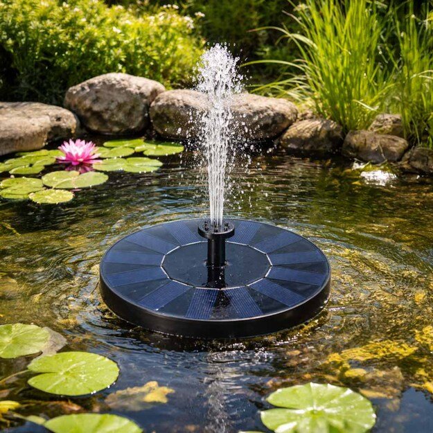 Saulės fontanas sodo tvenkinio tvenkinio plūduriuojantis siurblys sodui 16cm