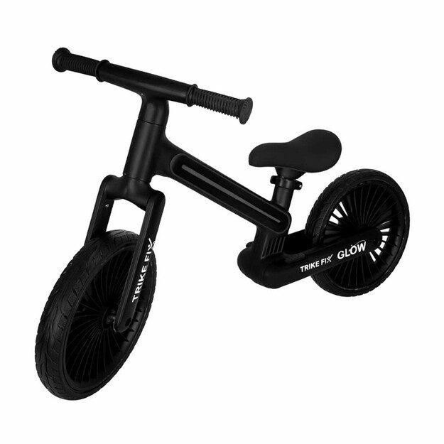 Triratis Fix Glow LED krosinis dviratis juodas