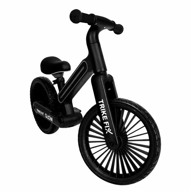 Triratis Fix Glow LED krosinis dviratis juodas