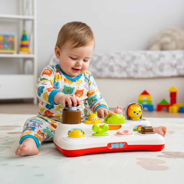 Mokomasis i&scaron;&scaron;okantis žaislas i&scaron;&scaron;okantys gyvūnai &scaron;viesos garsas