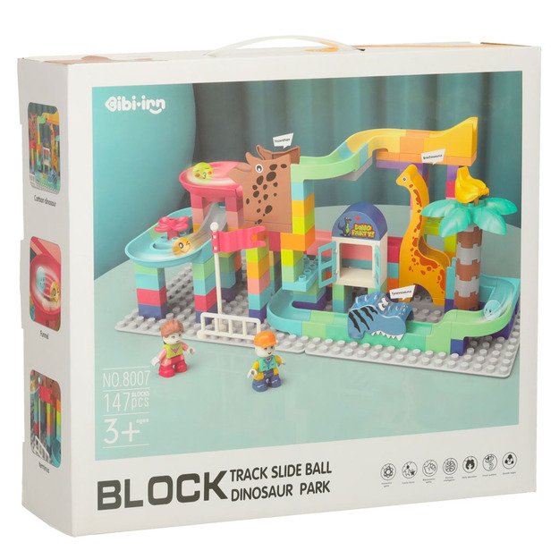 Statybiniai blokai kamuoliukų takas 147 el. Bibi-inn