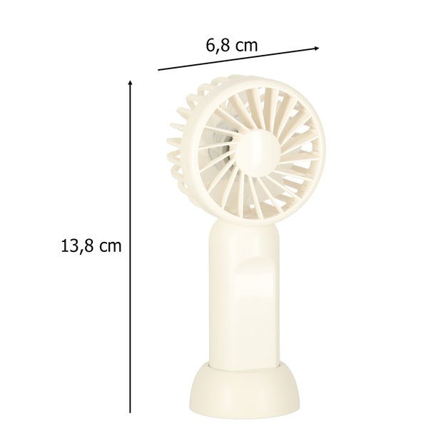 Stalinis ventiliatorius mini rankinis ventiliatorius ne&scaron;iojamas USB 13,8 cm