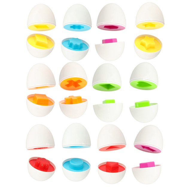 Mokomoji dėlionė rū&scaron;iuoklė, atitinkanti figūras, kiau&scaron;iniai 12 vnt. vi&scaron;ta