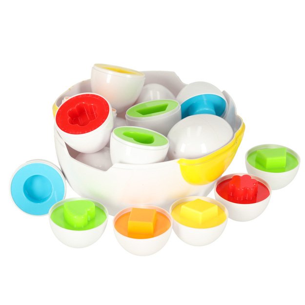 Mokomoji dėlionė rū&scaron;iuoklė, atitinkanti figūras, kiau&scaron;iniai 12 vnt. vi&scaron;ta