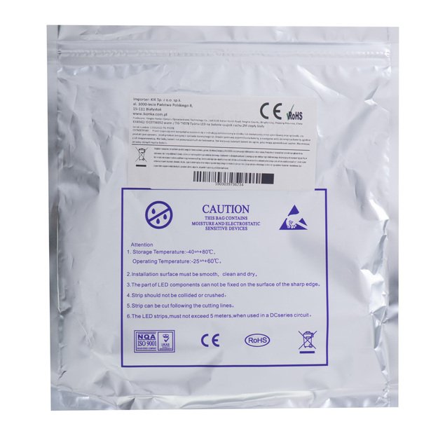 USB baterija maitinamas judesio detektorius LED juosta 2M &scaron;altai baltos spalvos