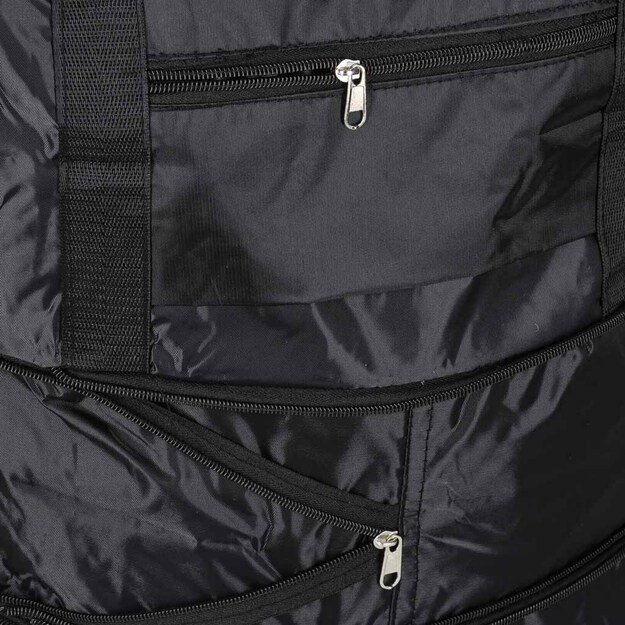 Kelioninis krep&scaron;ys ant ratukų sulankstomas erdvus 3 dydžių juodas