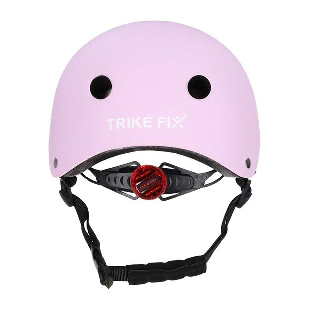 Trike Fix vaiki&scaron;kas dviratininko &scaron;almas reguliuojamas LED M 55-58cm violetinės spalvos