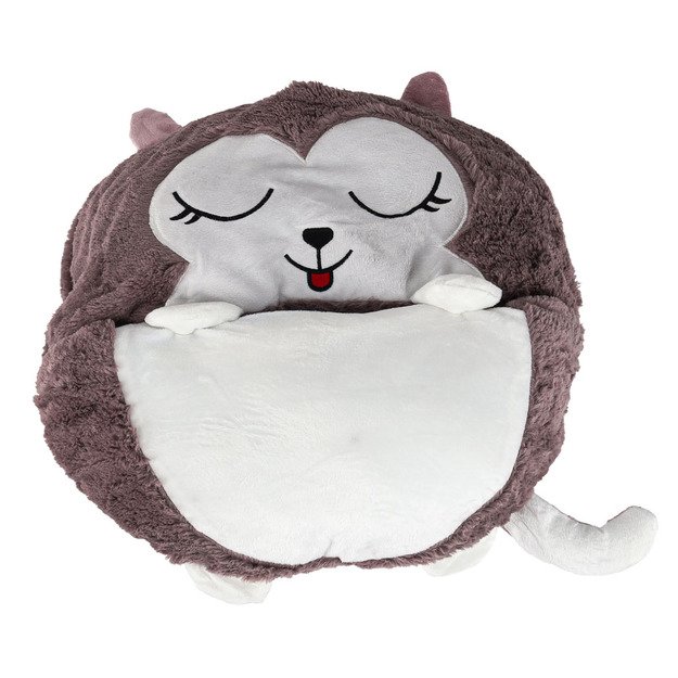 Vaiki&scaron;kas miegmai&scaron;is turistinė pagalvė 2in1 135x50cm mėlyna