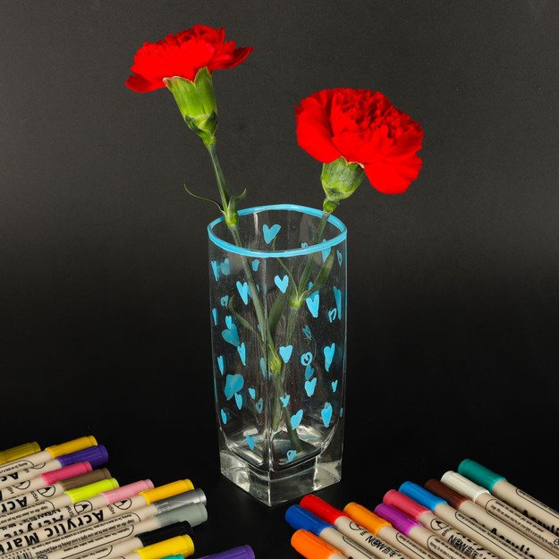 Akriliniai audinių žymekliai akmeniniai žymekliai  pasidaryk pats  vandeniui atsparūs žymekliai 24 vnt.