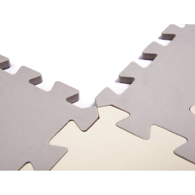 Vaikų, kūdikių žaidimų kilimėlis/ Vaikiškas kilimėlis iš putplasčio 36el. pilka