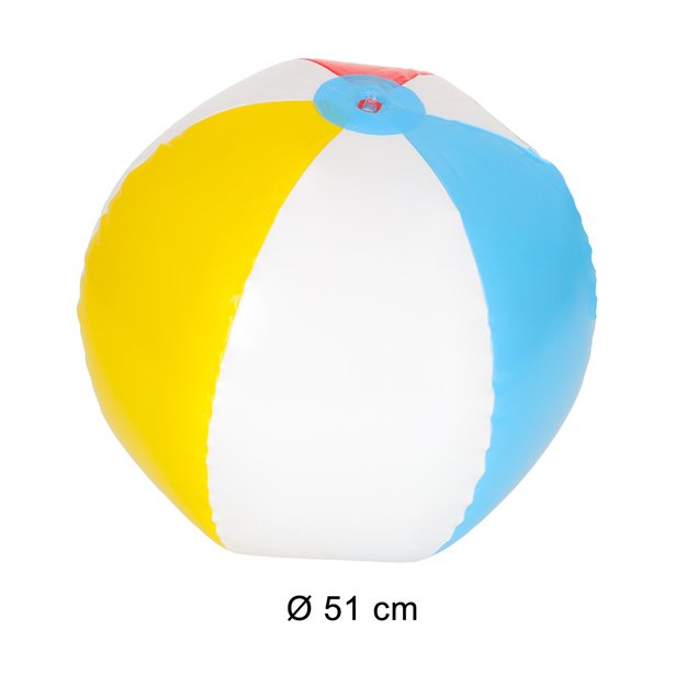 BESTWAY 31021 Paplūdimio spalvotas pripučiamas kamuolys 51 cm