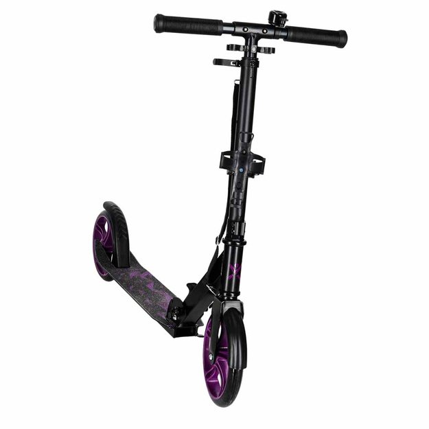 Trike Fix miesto motoroleris sulankstomas 200 mm ratai juodai violetinės spalvos