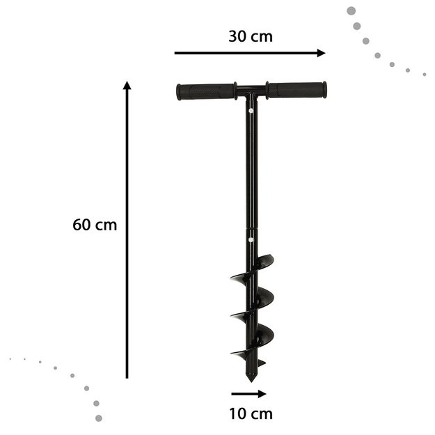 Spiralinis rankinis sodo grąžtas sodinimui kasti 60x10cm