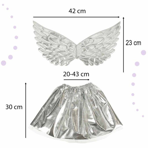 Vienaragio kostiumo sijonas sijonas galvos juosta sidabrinė