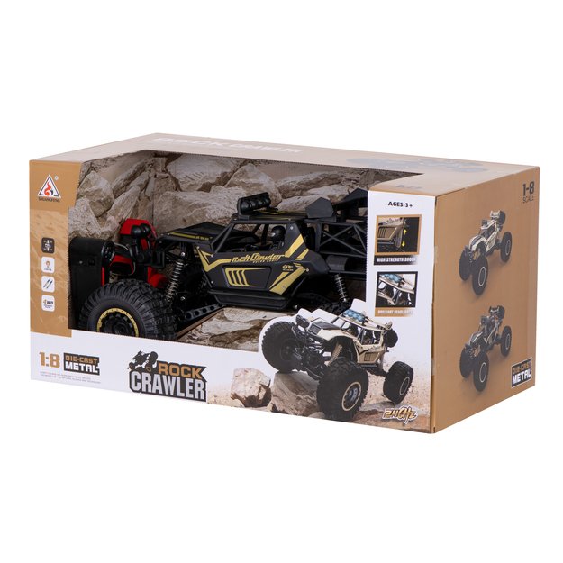 RC automobilis Rock Crawler 2.4GHz 1:8 51cm juodas