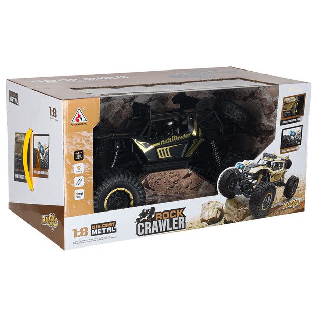 RC automobilis Rock Crawler 2.4GHz 1:8 51cm juodas