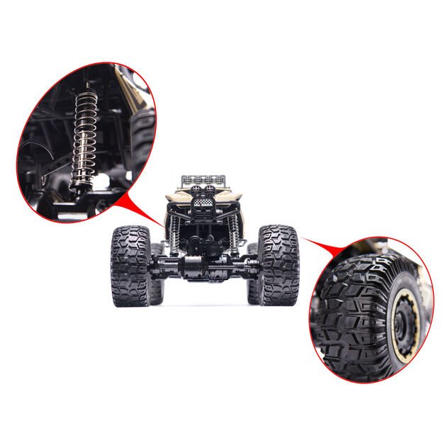 RC automobilis Rock Crawler 2.4GHz 1:8 51cm juodas