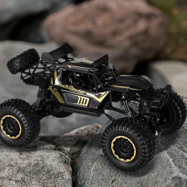 RC automobilis Rock Crawler 2.4GHz 1:8 51cm juodas