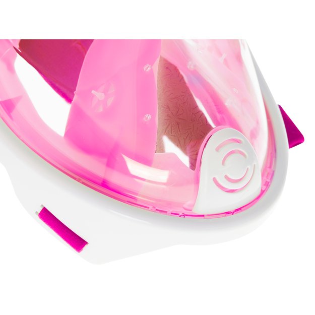 Visiškai sulankstoma kaukė su šnipu S/M rožinės spalvos