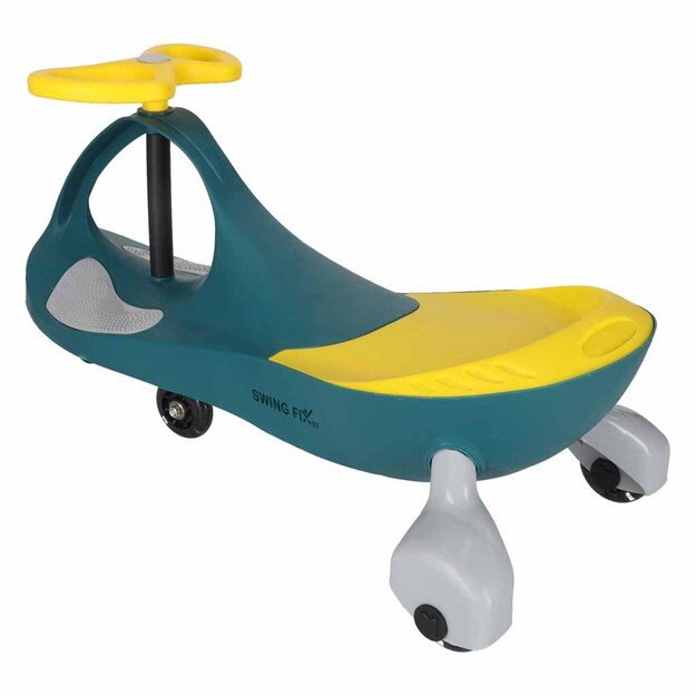 Gravitacijos kalneliai &scaron;viečiantys LED ratai žalia geltona