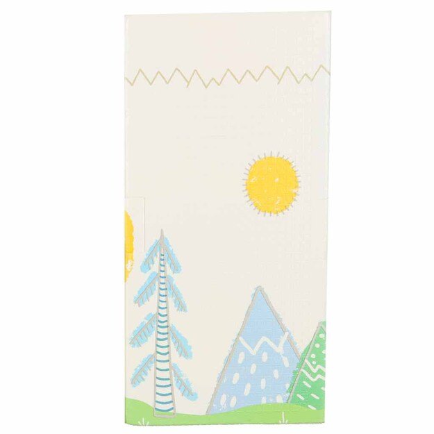 Edukacinis dvipusis sulankstomas putplasčio kilimėlis 150x200 cm me&scaron;kiukas medis