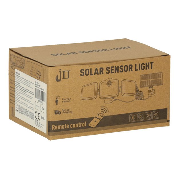 LED saulės lempa 3in1 su sutemų judesio jutikliu 12