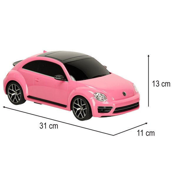 Rastar 78000 Volkswagen Beetle 1:14 nuotolinio valdymo automobilis rožinės spalvos 7